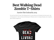 Best Walking Dead Zombie T-Shirts