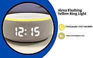 Alexa Flashing Yellow Ring Light