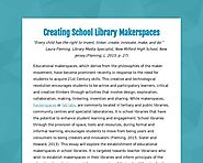 Creating School Library Makerspaces - Tackk