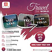 Travel THE WORLD Book Flight 🌟✈️ Tickets SALT LAKE TO LAS VEGAS