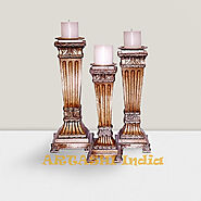 Manufacturing of candle holder, candle stand wooden | ARTASHI India