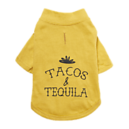 Buy Designer Tacos and Tequila T-Shirt for Dogs - Louis Barx