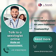 Talk to a sexologist online | Dr.Arora's Clinic