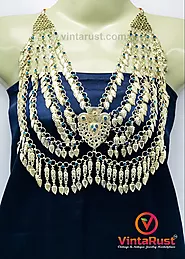 Website at https://vintarust.com/products/afghani-tribal-silver-kuchi-multilayers-bib-necklace