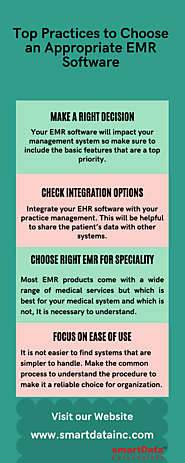 Top Practices to Choose Appropriate EMR Software