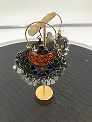Website at https://vintarust.com/products/tribal-kuchi-afghan-hoop-earrings