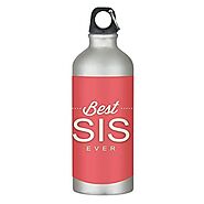 TheYaYaCafe Rakhi Gifts for Sister Sipper Water Bottle (600 ml) Stainless Steel Printed Birthday
