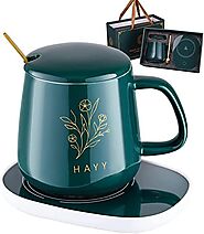 Coffee Mug Warmer, Electric Coffee Warmer for Desk with Auto Shut Off, Smart Cup Warmer for Warming & Heating Coffee,...