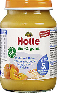 Holle Pumpkin with Chicken - Gluten-Free Organic Baby Food – firstorganicbaby