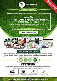 Best Ayurvedic third party manufacturing company in India - Kai Herbals | kai