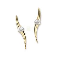 Shop Diamond Ear Pin Earrings Online at Low Price in USA