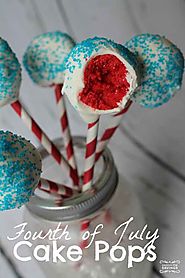Fourth of July Cake Pops Recipe | Red, White & Blue