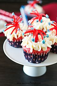Twizzler Firecracker Cupcakes