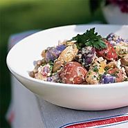 Red, White, and Blue Potato Salad Recipe | MyRecipes.com