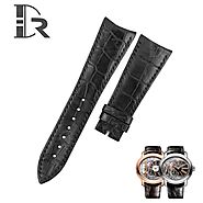 Curved End custom Alligator leather watch band for Audemars Piguet Millenary