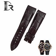 Breguet Type XXI 3810: Handmade Alligator leather strap with hardware (Black | Brown)