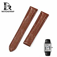 Custom Calf leather watch band for Cartier Tank & Ronde Solo