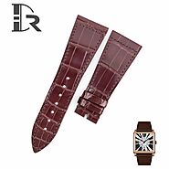 Handmade Leather watch band for Franck Muller Master Square (Brown, White, Red and more)