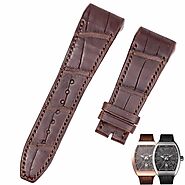 Alligator leather strap for Franck Muller Vanguard V45 V41 V32 (Brown | Black | White)