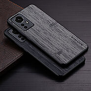 Xiaomi Mi 12 Pro bamboo wood pattern Leather case