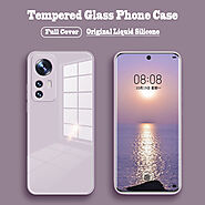 Original Liquid Glass Case For Xiaomi Mi 12 Pro
