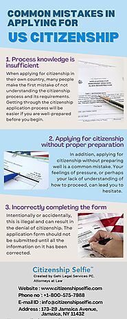 Common Mistakes in Applying for US Citizenship