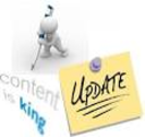 Update your blog and website regularly.