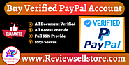 Website at https://reviewsellstore.com/product/buy-verified-paypal-account/