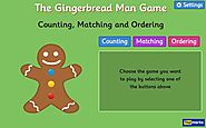 The Gingerbread Man Game - Counting, Matching and Ordering game