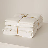 Buy A High-Quality White Linen Fitted Sheet From Linenshed UK