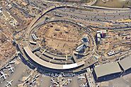 LaGuardia Airport construction progress aerial photo