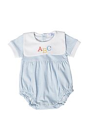 Blue Gingham ABC Bubble – Nella Pima