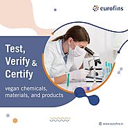 Test, Verify & Certify : vegan chemicals, materials, and products