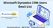 Microsoft Dynamics CRM Users Email List
