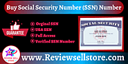 buy ssn number buy social security number