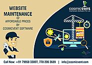 Website Maintenance @ affordable Prices by Cosmicvent Software