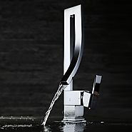 Chrome Finish Brass One Hole Single Handle Bathroom Sink Faucet At FaucetsDeal.com