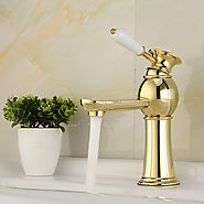 High Quality Contemporary Brass Hot And Cold Bathroom Sink Faucet At FaucetsDeal.com