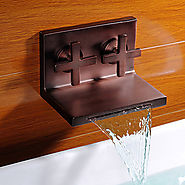 Antique Oil Rubbed Bronze Waterfall Bathroom Sink Faucet At FaucetsDeal.com