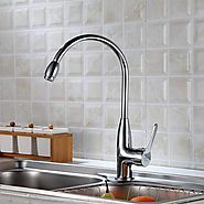 Contemporary Stainless Steel Brushed Delta Kitchen Faucet At FaucetsDeal.com