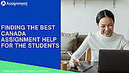 Finding the best Canada assignment help for the students – Assignment Help Service