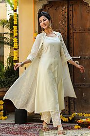 Buy Embroidered Kurta Pant Set Online in India