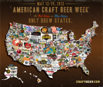 PHOTO: A Map Of The U.S., Craft Beer-Style