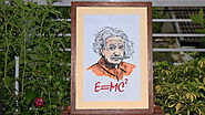 Albert Einstein Portrait Embroidery Designs