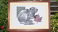 Beaver Hand Drawing Embroidery Designs