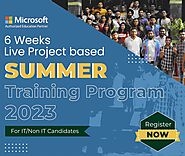 6 weeks summer training in Delhi for B.Tech, M.Tech, BCA, MCA