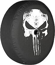 Buy Now Ford Bronco Soft Tire Cover | Made in USA | Distressed Skull