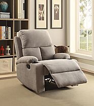 Reclinable Couch | Modern Recliner Chair | Gray Recliner – GWG Outlet