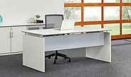 Study Desk | White Wood Desk | Office Table | GwG Outlet