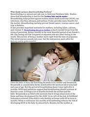 Benefits of Breastfeeding for Both Mother and Newborn by 3medsindia - Issuu